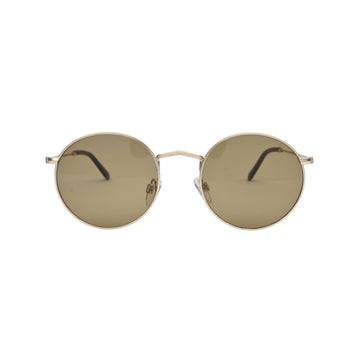 Golden Round Sunglasses Unisex Full Frame