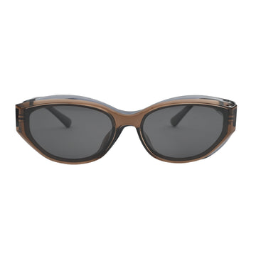 transparent brown cat eye sunglasses