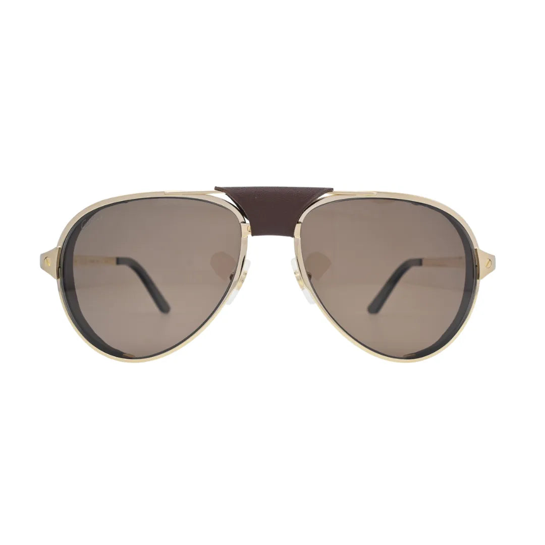 Cartier CT0296S005 Gold Aviator Sunglasses