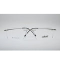 Silver Rimless Titanium Eyeglasses 1015 front view