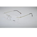 Gold Titanium Rimless Glasses 1026 back view