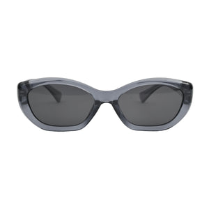 Transparent Grey Cat Eye Sunglasses for Women