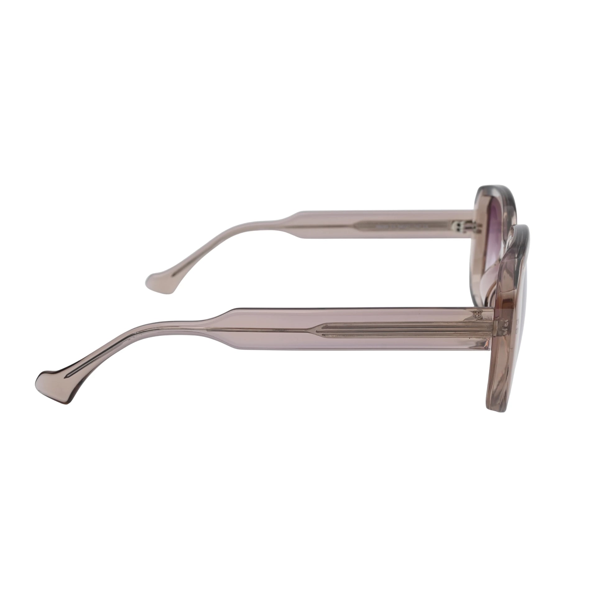 Transparent Pink Sunglasses for women Full Plasic Frame