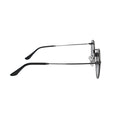 Matte Black Round Sunglasses Unisex Full Frame Leg