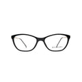 Bold, sleek cat-eye glasses with gold metal temples crafted for a modern, powerful look.
