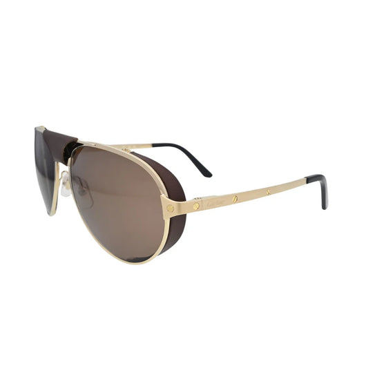 Cartier CT0296S005 Gold Aviator Sunglasses