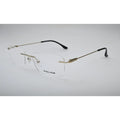 Gold Three-Piece Rimless Eyeglasses 20009J back view