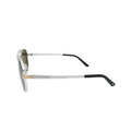 Cartier pilot sunglasses side profile CT0424S001 with slim metal arm Cartier logo and black temple tip