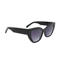 Black Cat Eye Sunglasses With Shade For Women front view