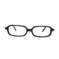 dark tortoise rectangular frame S039 front view on white background