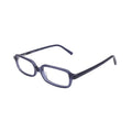 translucent navy rectangular frame front view S038 on white background