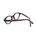 cat eye frame close-up showing corner star accents