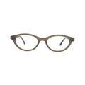 Translucent khaki oval frame front view with star detail