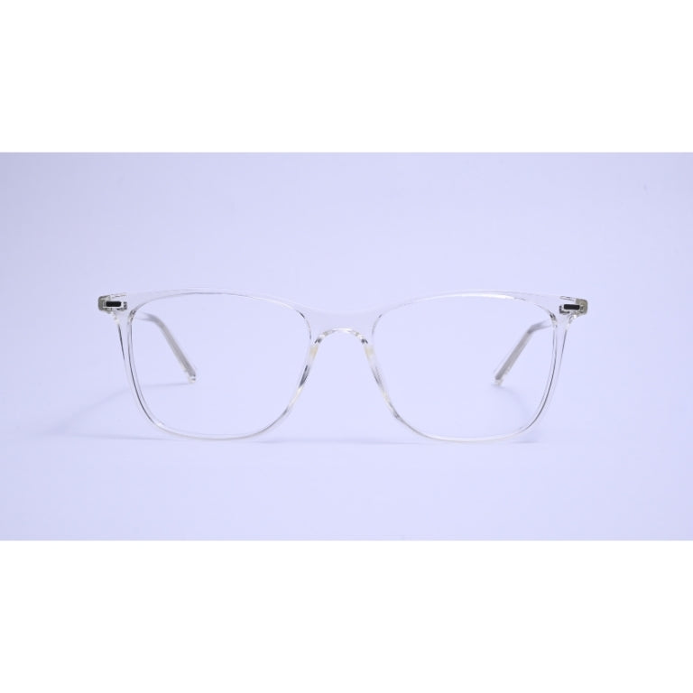 Lightweight clear acetate frames, perfect for a clean, modern everyday look.