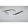Brown Rimless Eyeglasses 6449 back view