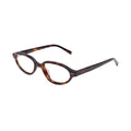 Side view of tortoise plastic full frame with straight temples