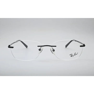Black Rimless Metal Eyeglasses 8842 front view