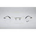 Gunmetal Rimless Eyeglasses 8842 front view
