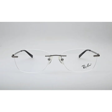 Gunmetal Rimless Eyeglasses 8842 front view