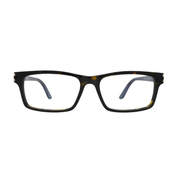 Cartier Signature C de Cartier CT0005O 005 Havana Rectangular Eyeglasses front view