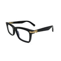 Cartier Premiere de Cartier CT0420O 005 Black Rectangular Eyeglasses back view