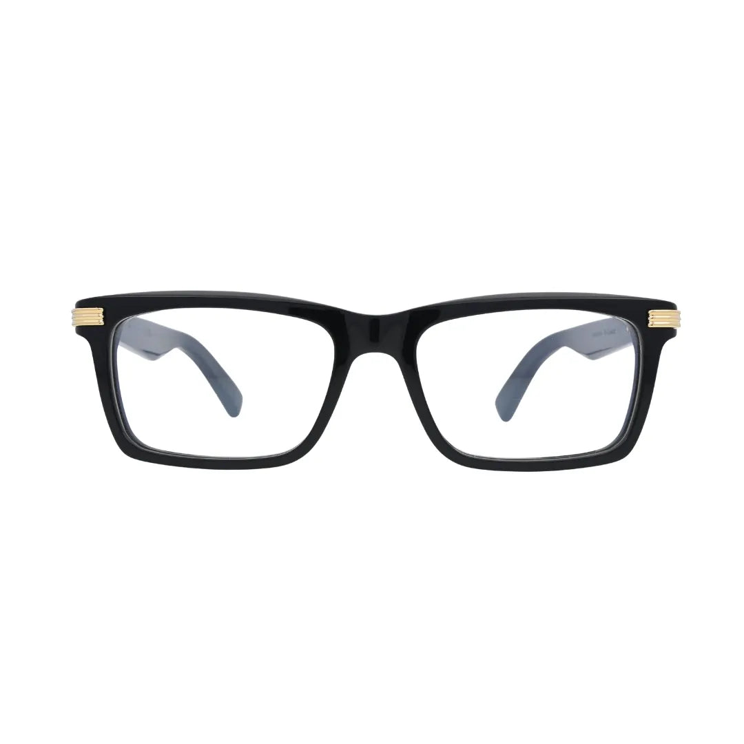 Cartier Premiere de Cartier CT0420O 005 Black Rectangular Eyeglasses front view