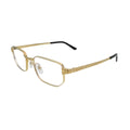 Cartier Santos de Cartier CT0481O 001 Gold Rectangular Eyeglasses back view