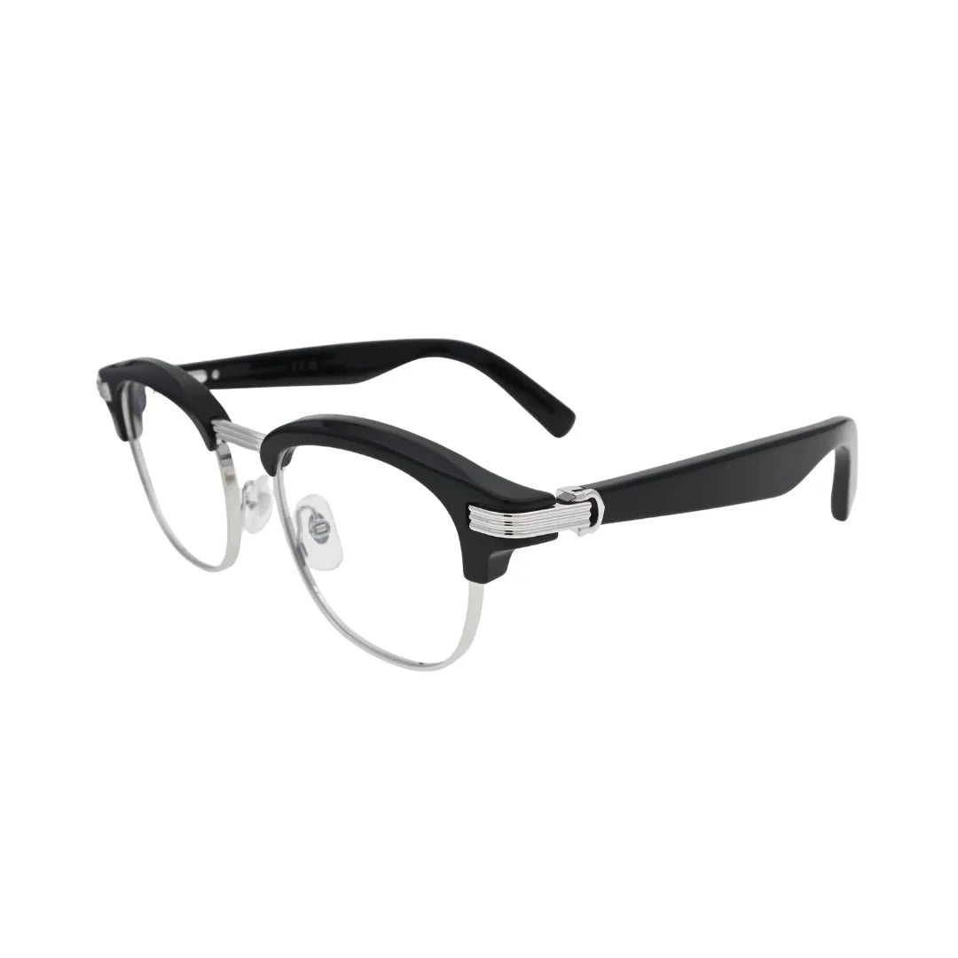 Cartier Premiere de Cartier CT0496O 001 Black Browline Eyeglasses back view