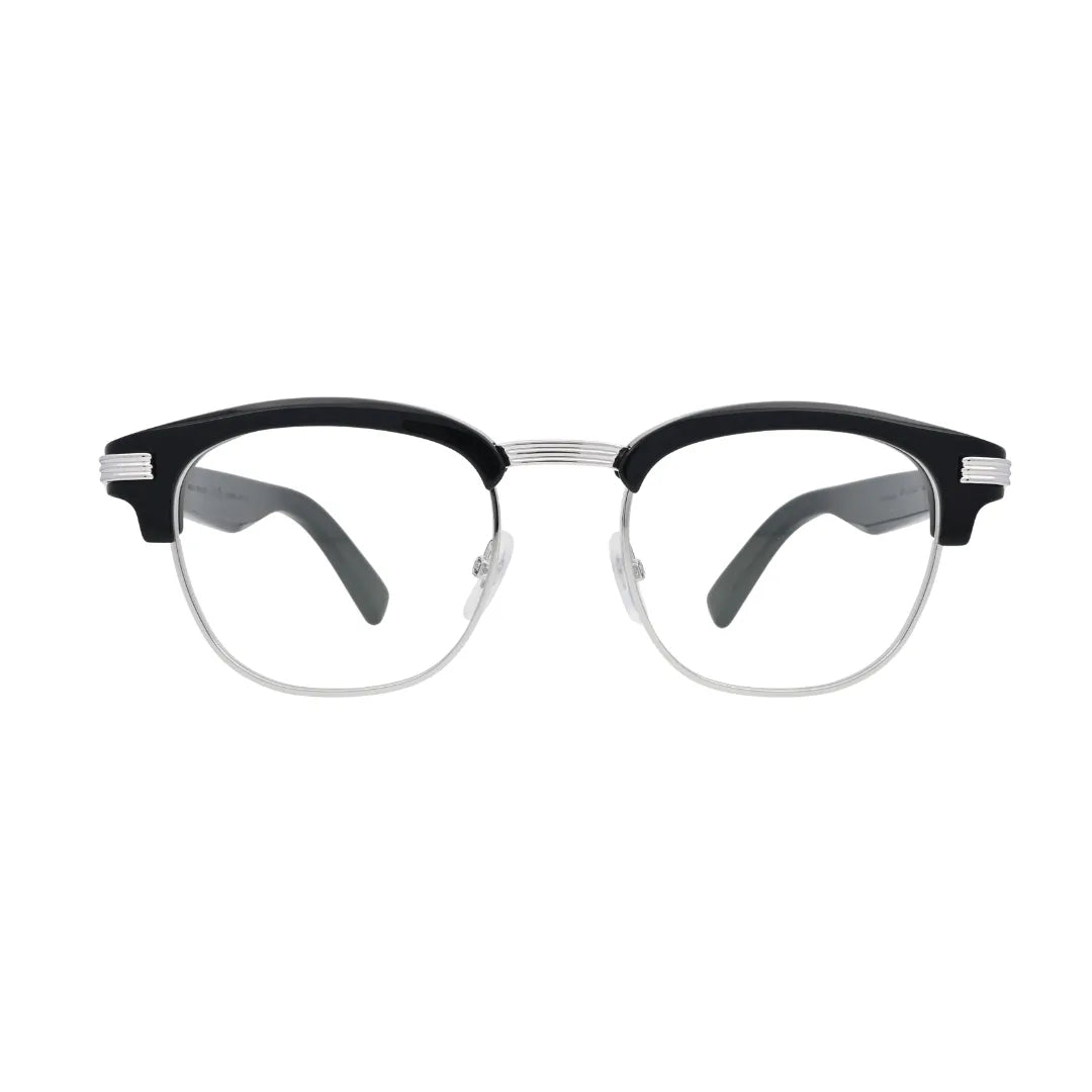 Cartier Premiere de Cartier CT0496O 001 Black Browline Eyeglasses front view