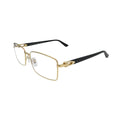 Cartier Signature C de Cartier CT0520O 001 Gold Rectangular Eyeglasses side profile