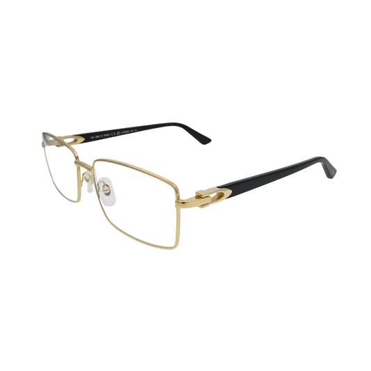 Cartier Signature C de Cartier CT0520O 001 Gold Rectangular Eyeglasses side profile