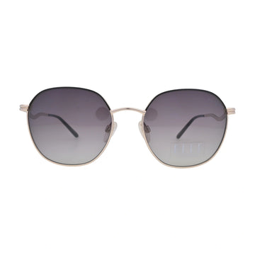 ELLE EL14941 Gold Round Sunglasses front view