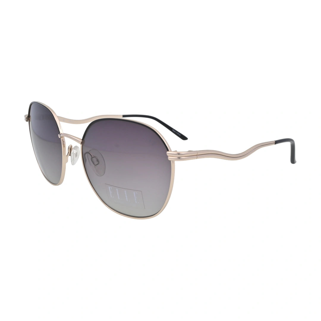 ELLE EL14941 Gold Round Sunglasses side profile