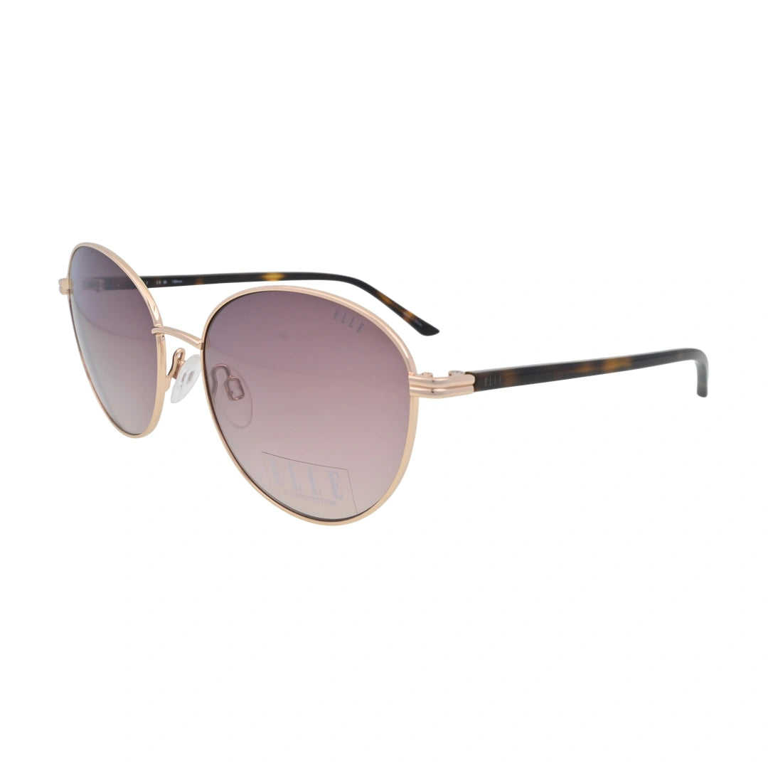 ELLE EL14943 Gold Round Sunglasses side profile