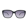 ELLE EL14945 Black Rectangular Sunglasses front view