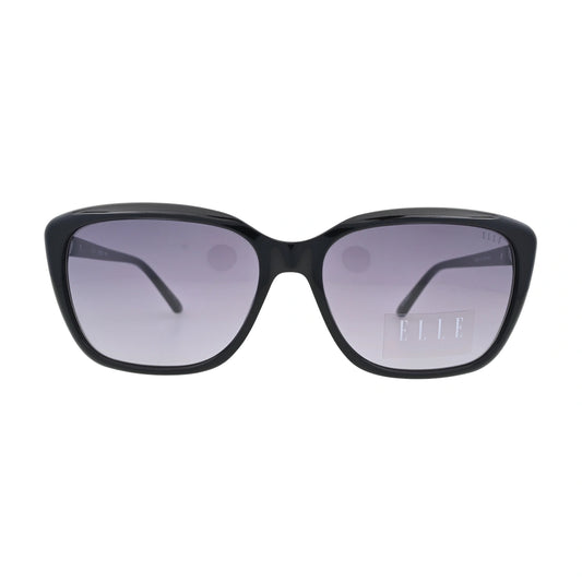 ELLE EL14945 Black Rectangular Sunglasses front view