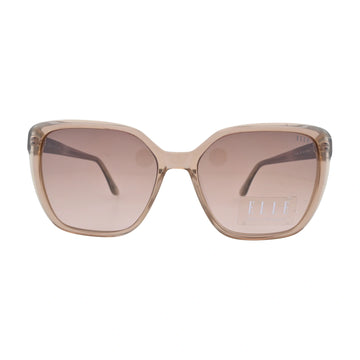 ELLE EL14953 Beige Square Sunglasses front view