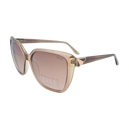 ELLE EL14953 Beige Square Sunglasses side profile