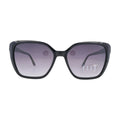 ELLE EL14953 Black Square Sunglasses front view