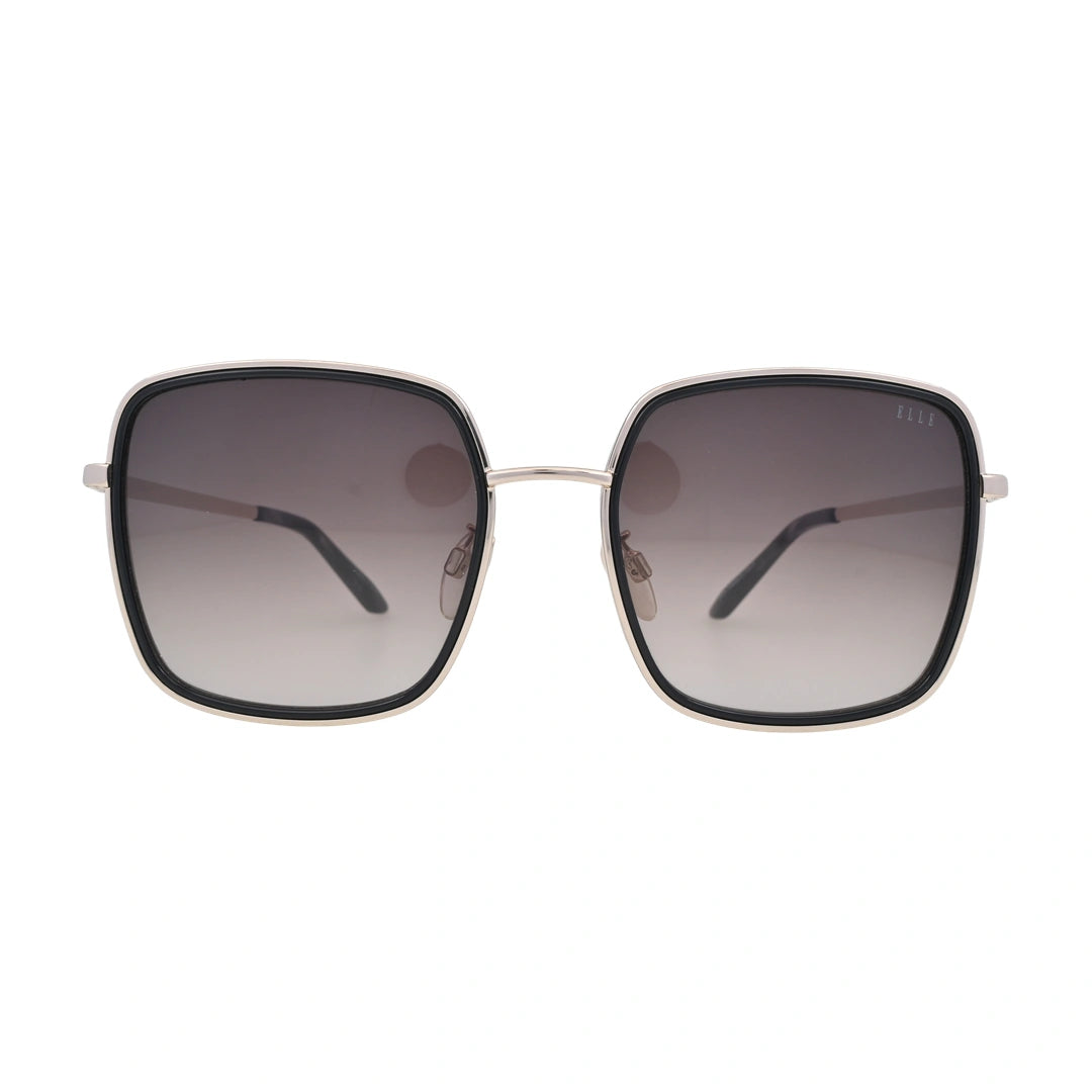 ELLE EL14958 Black Square Sunglasses front view