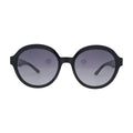 ELLE EL14961 Black Round Sunglasses front view