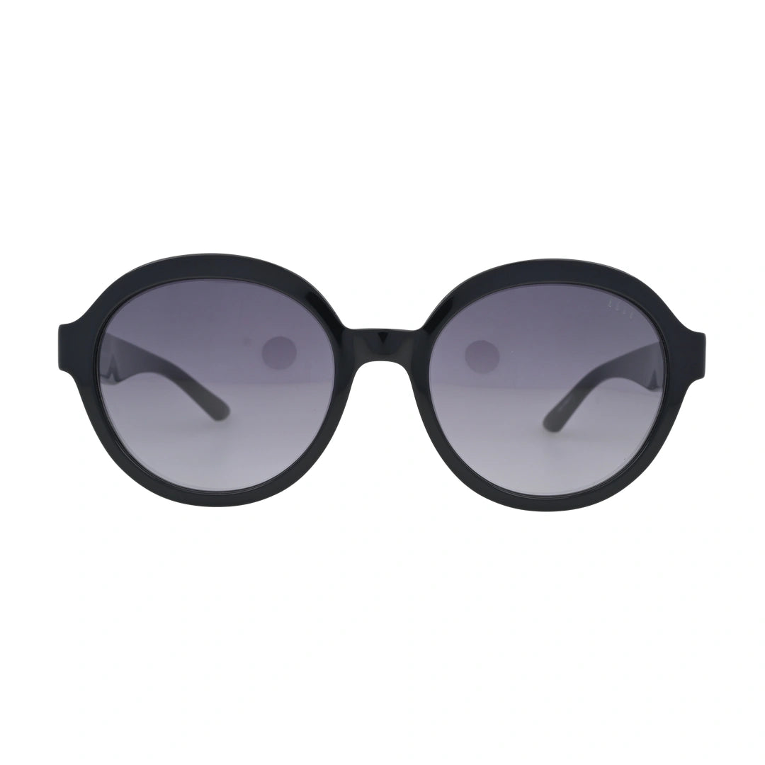 ELLE EL14961 Black Round Sunglasses front view
