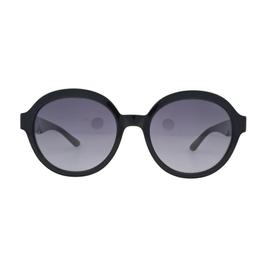 ELLE EL14961 Black Round Sunglasses front view