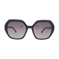 ELLE EL14963 Black Hexagon Sunglasses front view