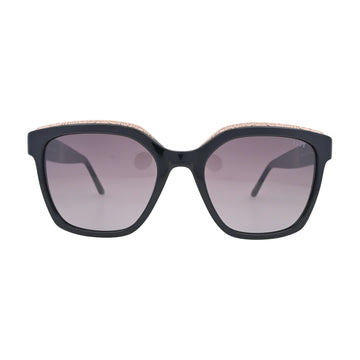 ELLE EL14964 Black Square Sunglasses front view