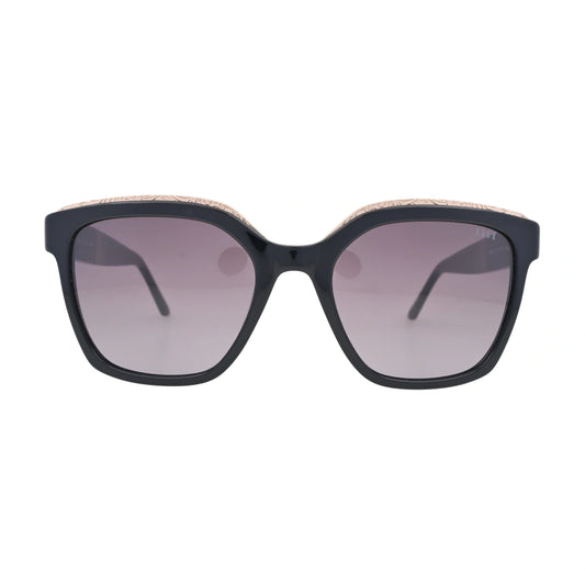 ELLE EL14964 Black Square Sunglasses front view