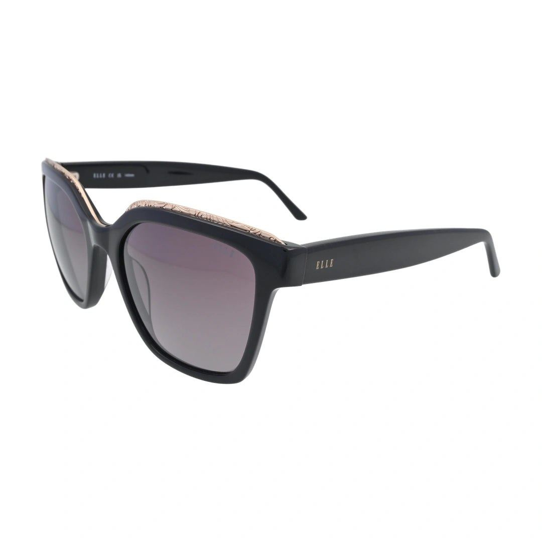 ELLE EL14964 Black Square Sunglasses side profile