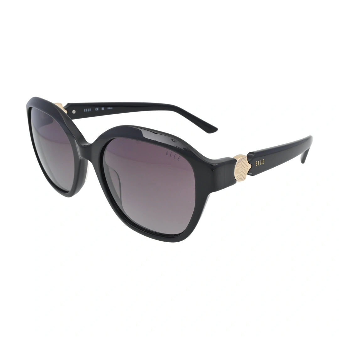 ELLE EL14965 Black Square Sunglasses side profile