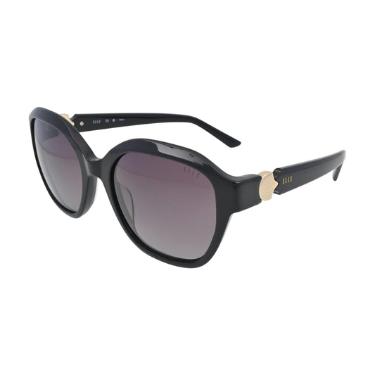ELLE EL14965 Black Square Sunglasses side profile
