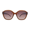ELLE EL14965 Brown Square Sunglasses front view